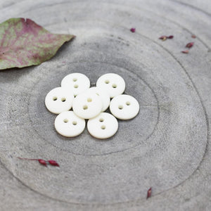 Atelier Brunette - Classic Matte Buttons - Off White 12mm