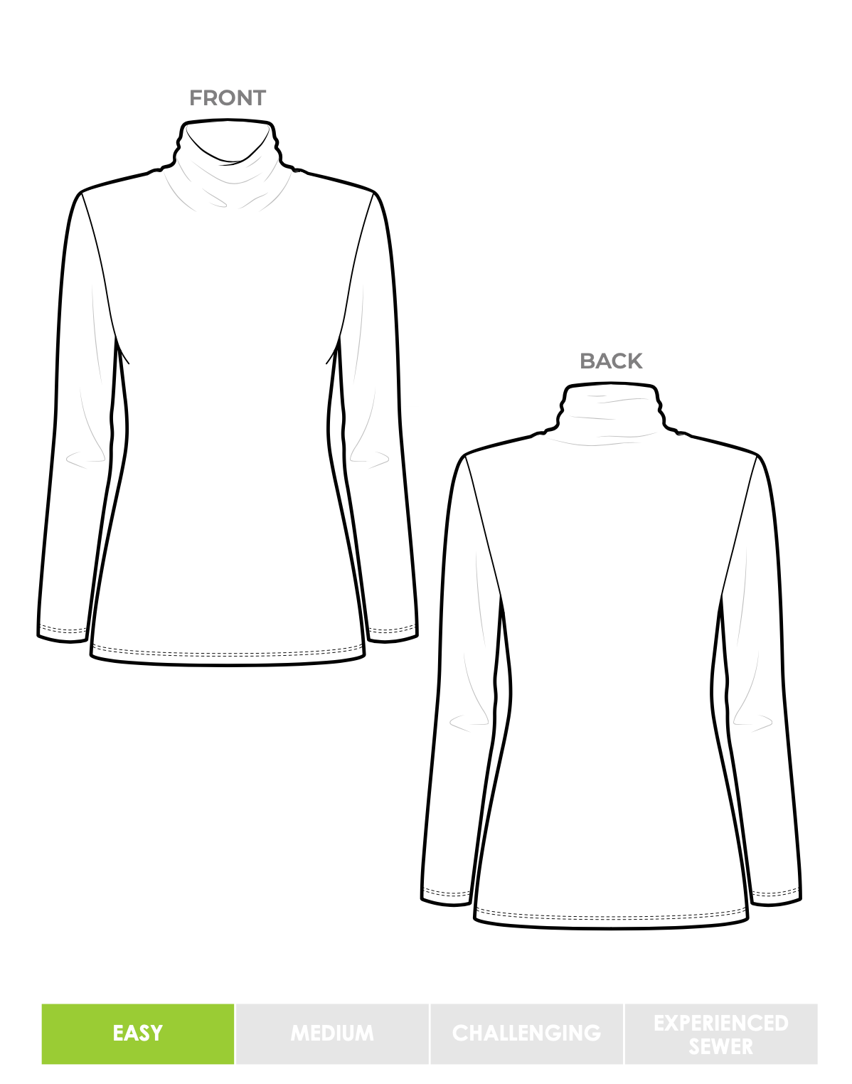Style ARC - Debra Zebra Knit Top (Sizes 4-16)  Sewing Pattern