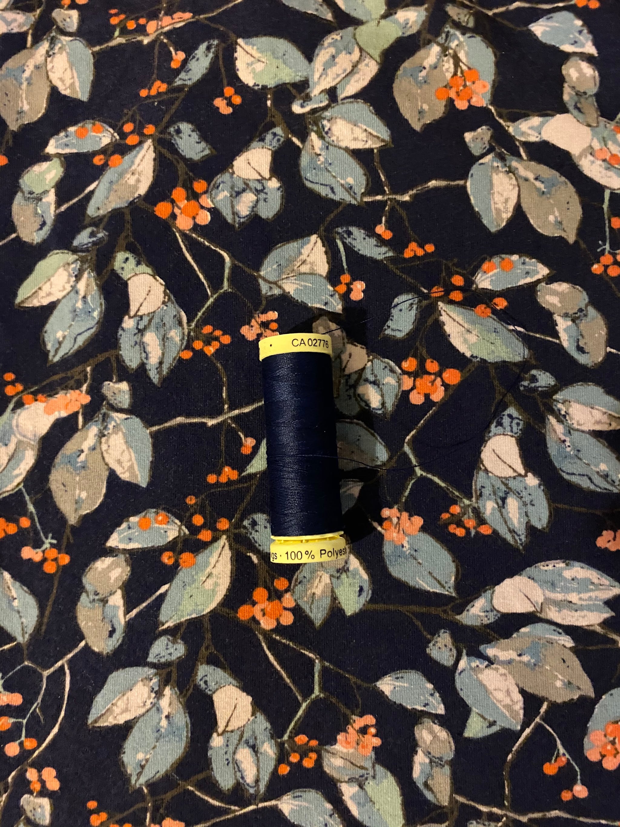 REMNANT 0.93 Metre - Art Gallery Fabrics - Serein Branchlet in Knit from Earthen