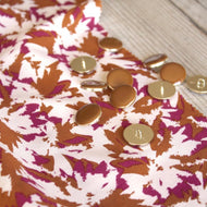 REMNANT 1.4 Metres - Églantine & Zoé - Flora Caramel Viscose Poplin Fabric