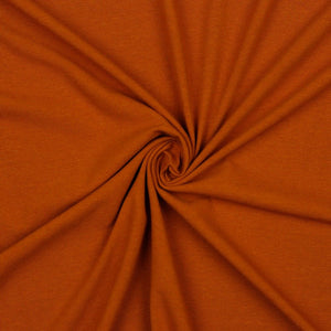 REMNANT 2.27 Metres - Linen Cotton Jersey in Cognac