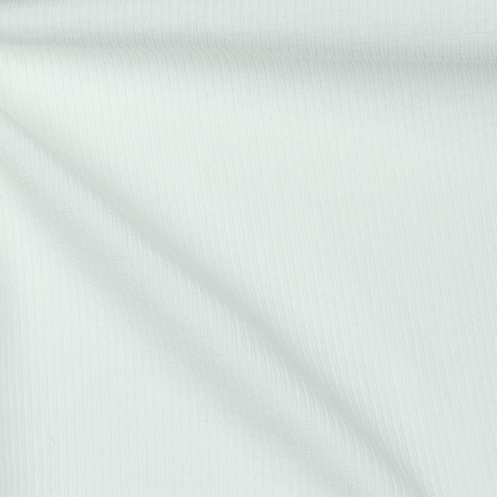 Cosy Cotton Ribbed Jersey - Off-White