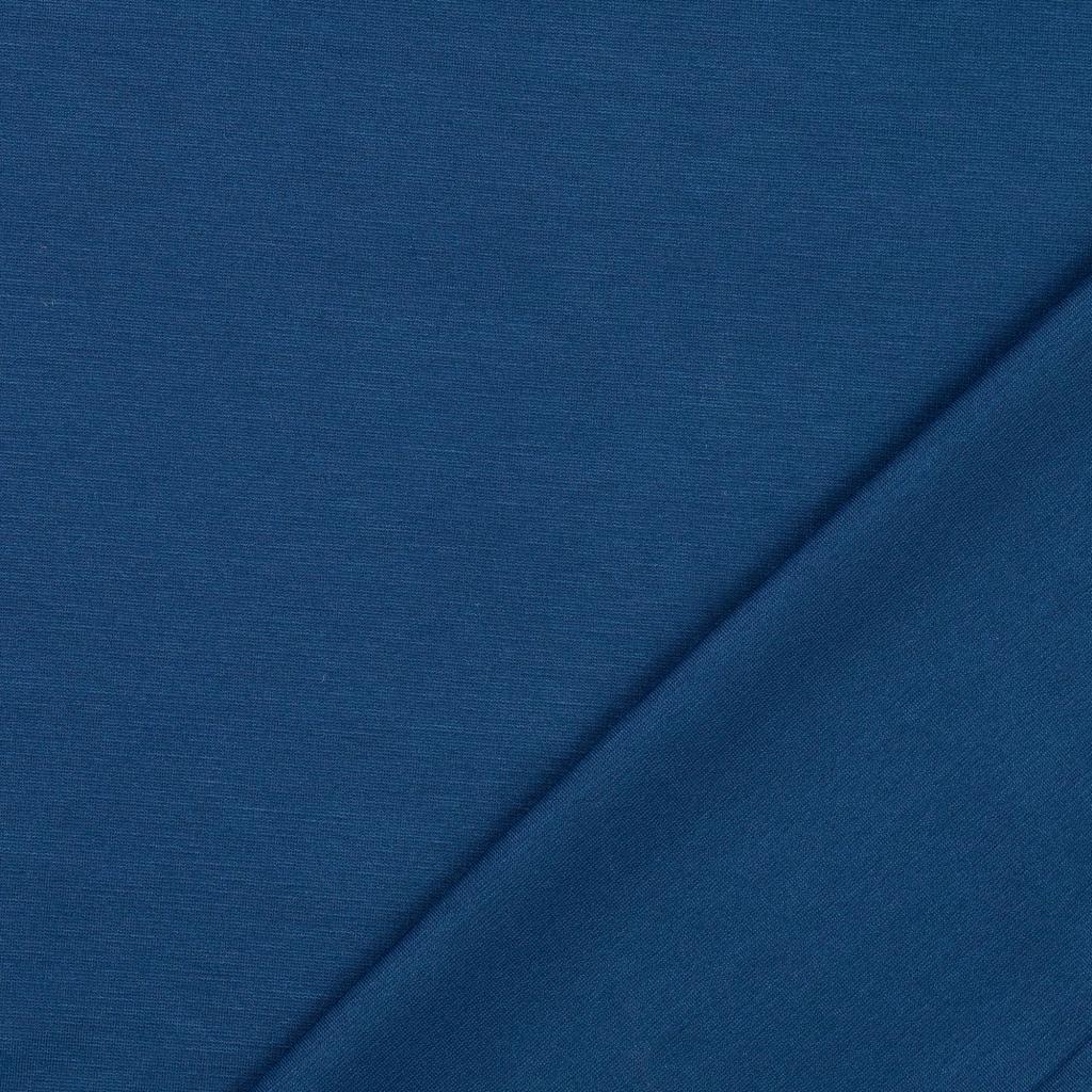 Ocean Blue Viscose Ponte Roma Double Knit Fabric