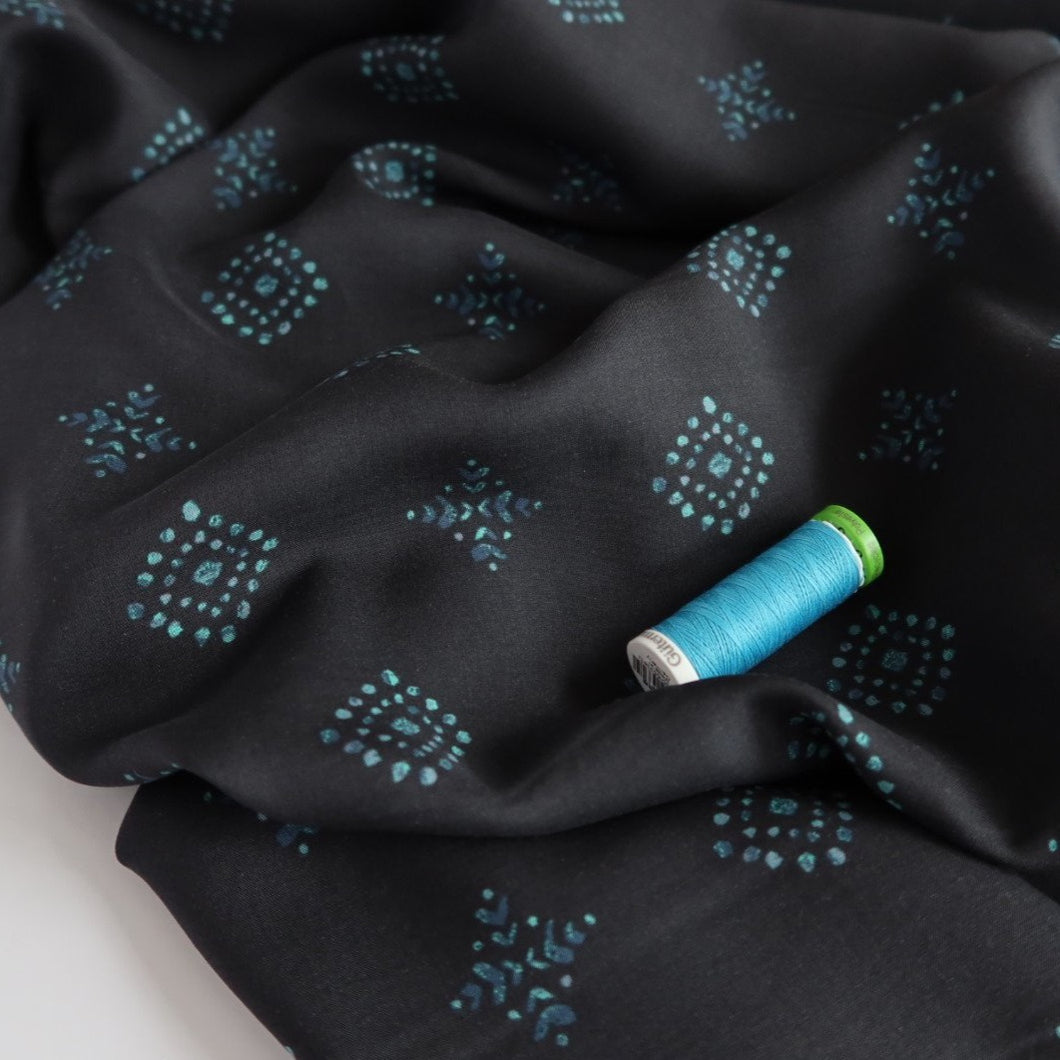 REMNANT 3.65 metres - Art Gallery Fabrics - Rhombastic Negative in Rayon from Aquarelle
