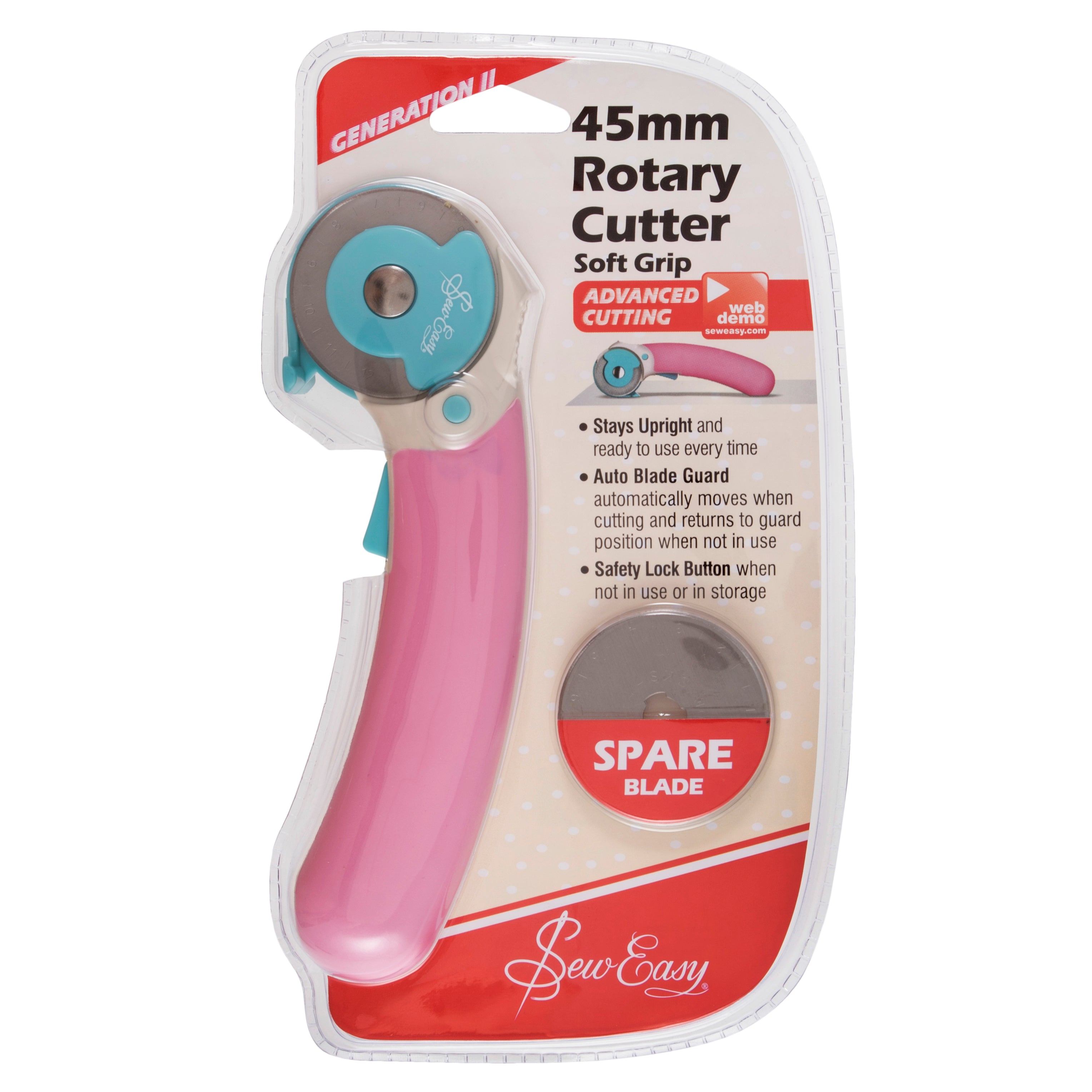 Sew Easy Generation II Rotary Cutter - with spare blade