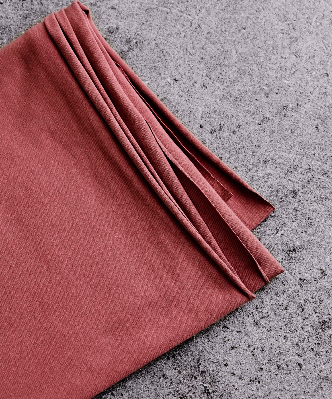 REMNANT 1.35 Metres - Rosewood Organic Single Stretch Jersey