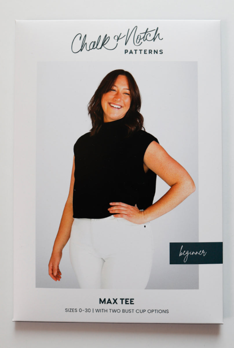Chalk and Notch - Max Tee Top Sewing Pattern – Lamazi Fabrics