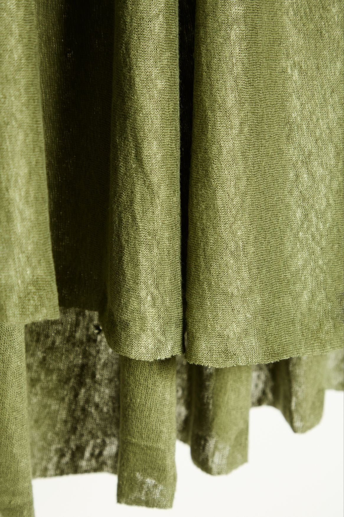 Mind The MAKER - Olive Green Fine Linen Knit