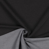 REMNANT 0.4 Metre - Vintage Dark Grey French Terry Fabric