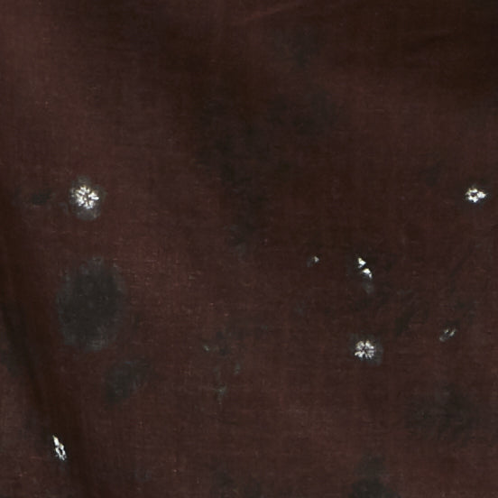 REMNANT 0.91 Metre - Nani IRO - Jardin II Brown Double Gauze Fabric