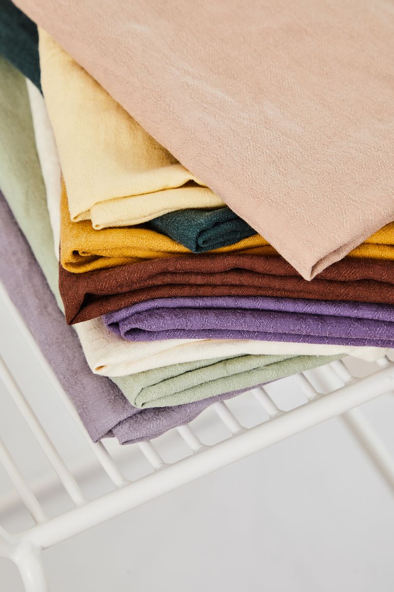 Meet MILK - Deep Green Hoya Jacquard Linen Blend with TENCEL™ Lyocell fibers