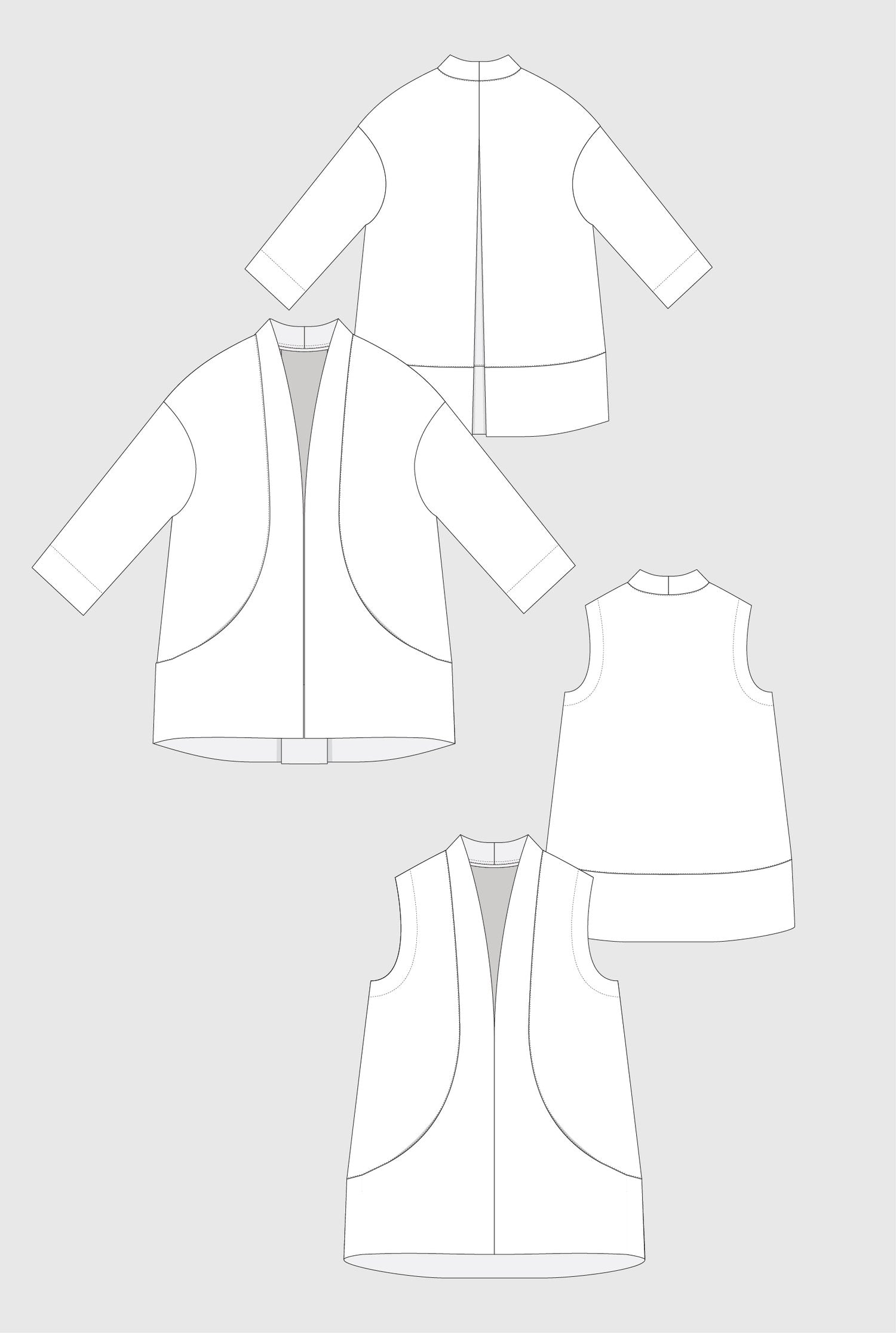 In The Folds -  FLYNN JACKET Sewing Pattern