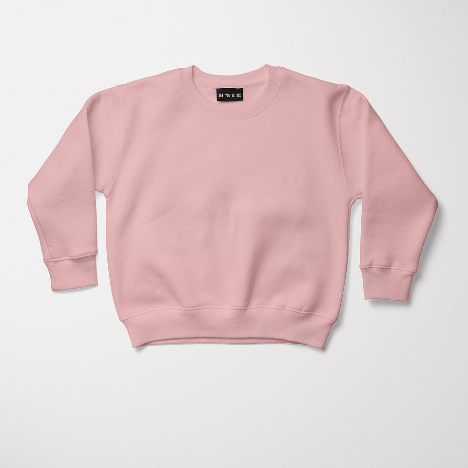 See You At Six - Peachskin Pink Plain French Terry