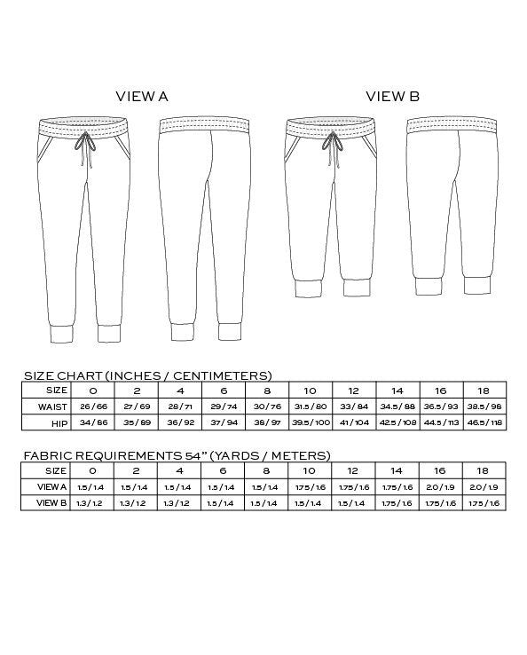 True / Bias  -  HUDSON Pant Sewing Pattern