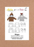 Ikatee - HUGO Sweatshirt and Hat Set- Baby 6M-4Y- Paper Sewing Pattern