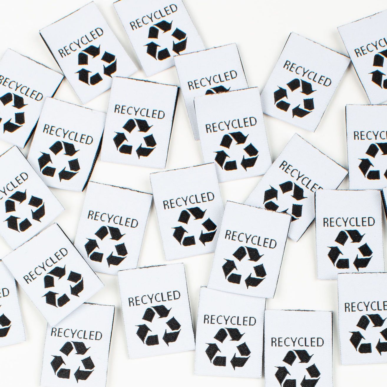 Kylie and the Machine - "RECYCLED " Pack of 8 Woven Labels
