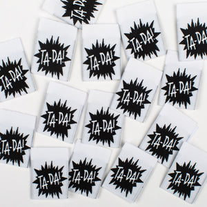 Kylie and the Machine - "TA-DA " Pack of 8 Woven Labels