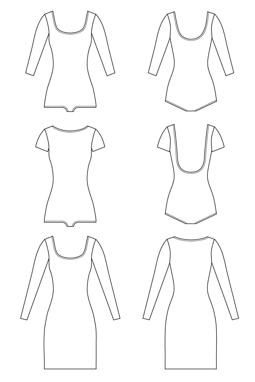 Closet Core - Nettie Dress / Bodysuit Sewing Pattern