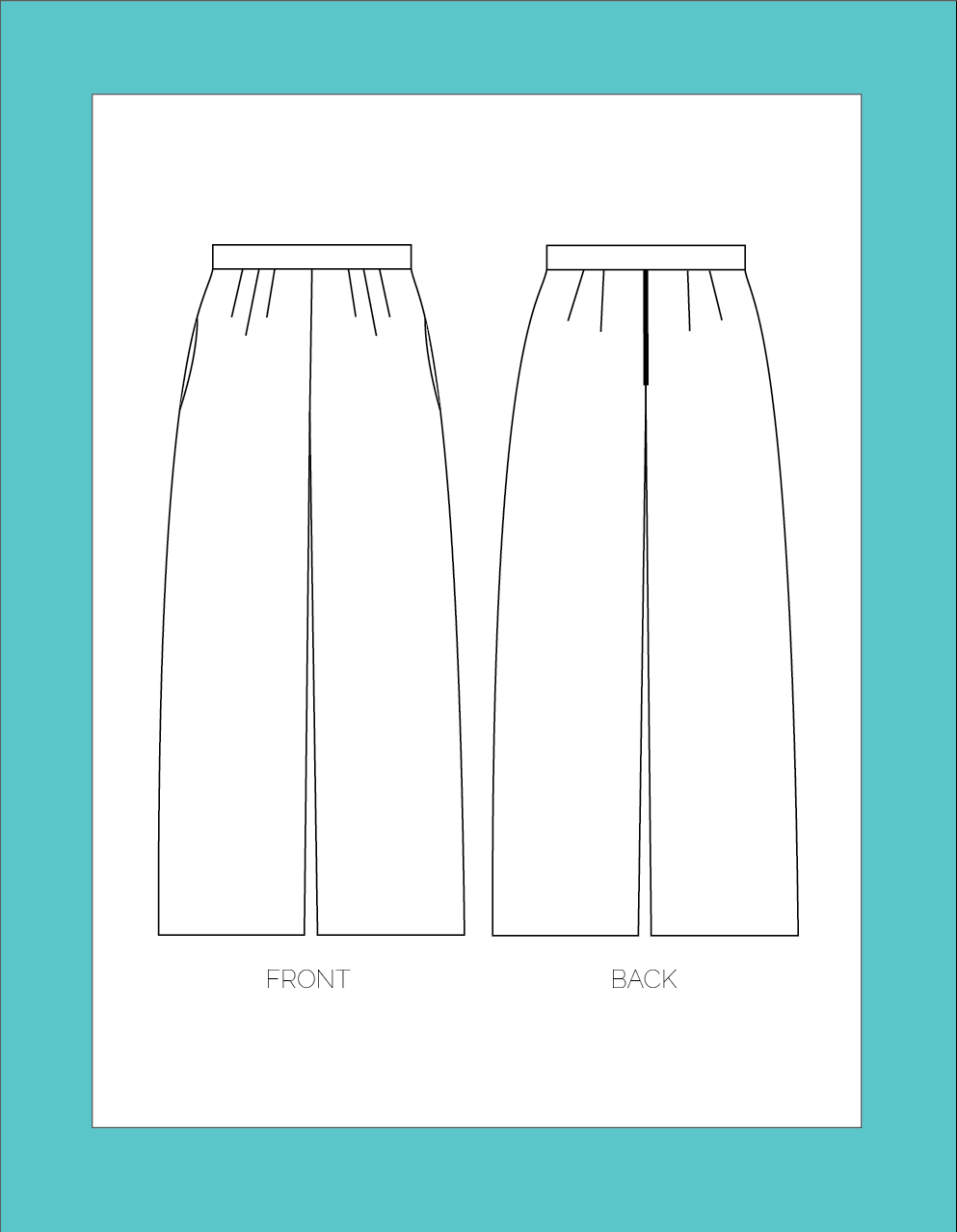 NINA LEE Portobello Trousers Sewing Pattern