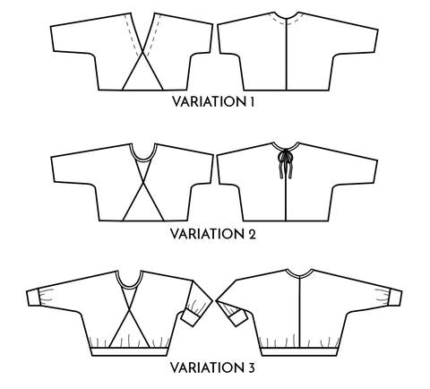 Papercut Patterns - Pinnacle Top/Sweater Sewing Pattern