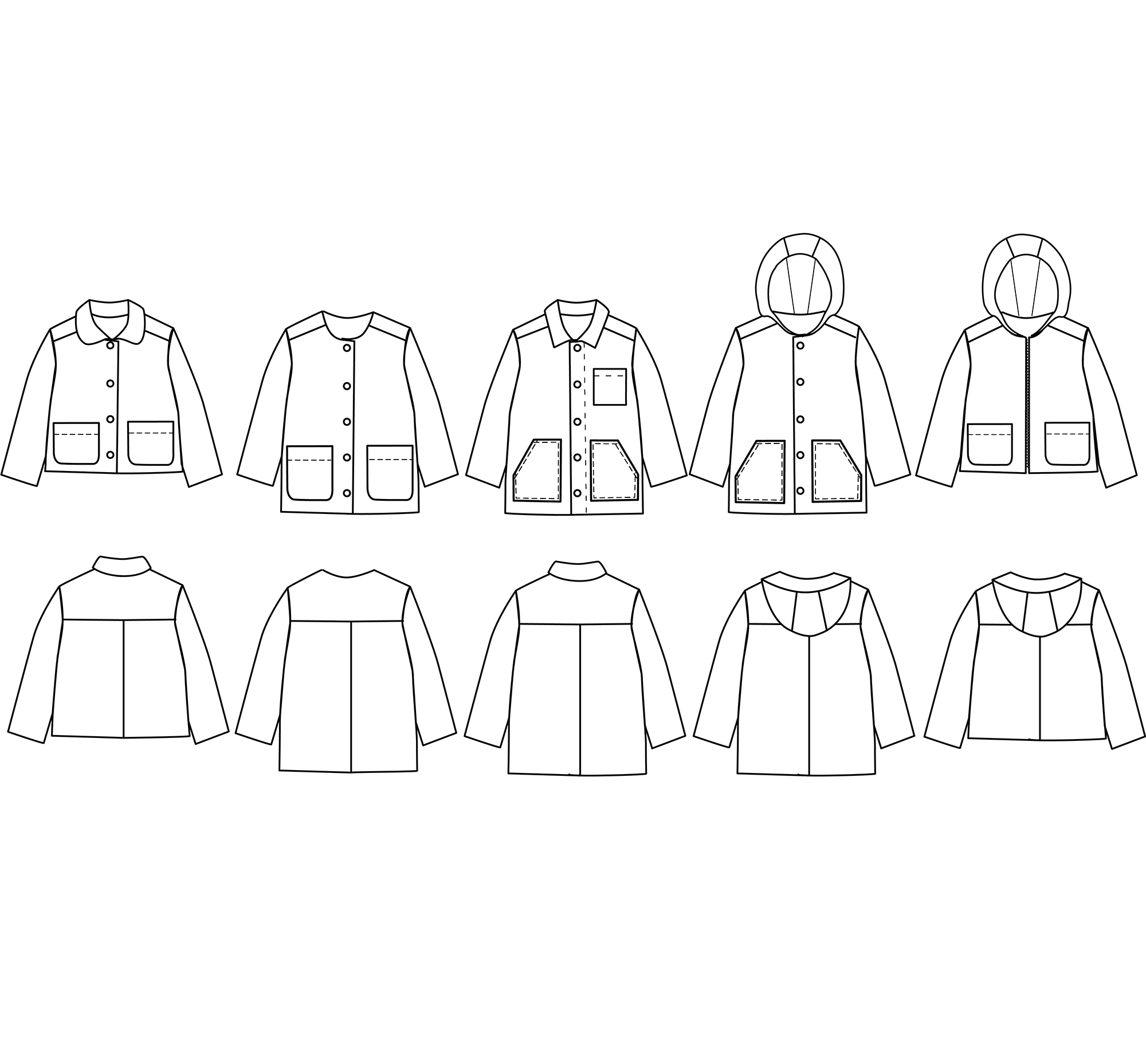 Ikatee - Sam Kids Parka Jacket - Unisex 3-12 years - Paper Sewing Pattern