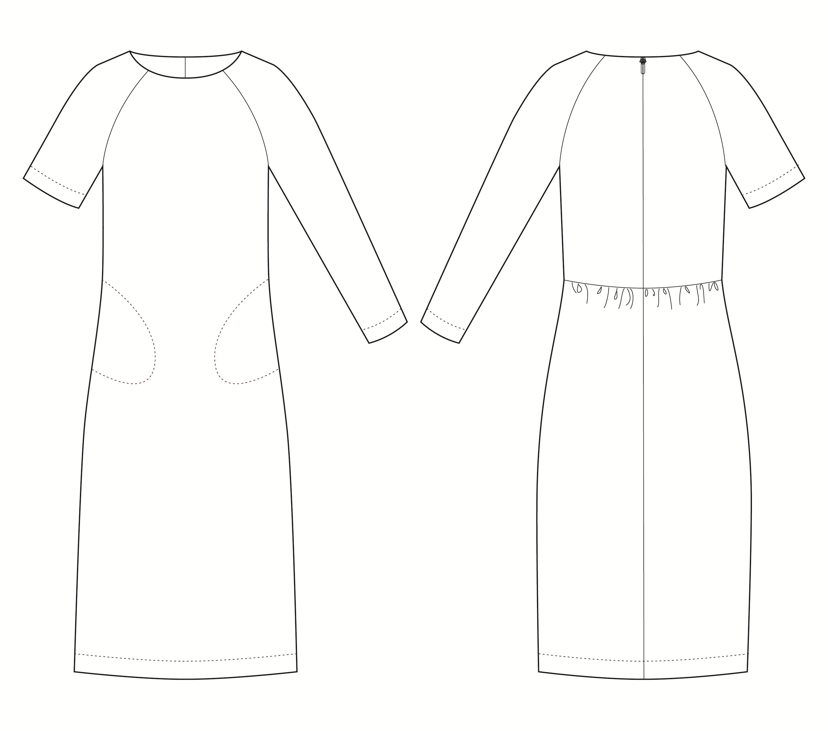 The Avid Seamstress THE GATHERED DRESS Sewing Pattern