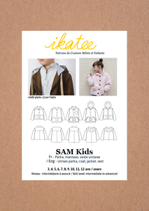 Ikatee - Sam Kids Parka Jacket - Unisex 3-12 years - Paper Sewing Pattern