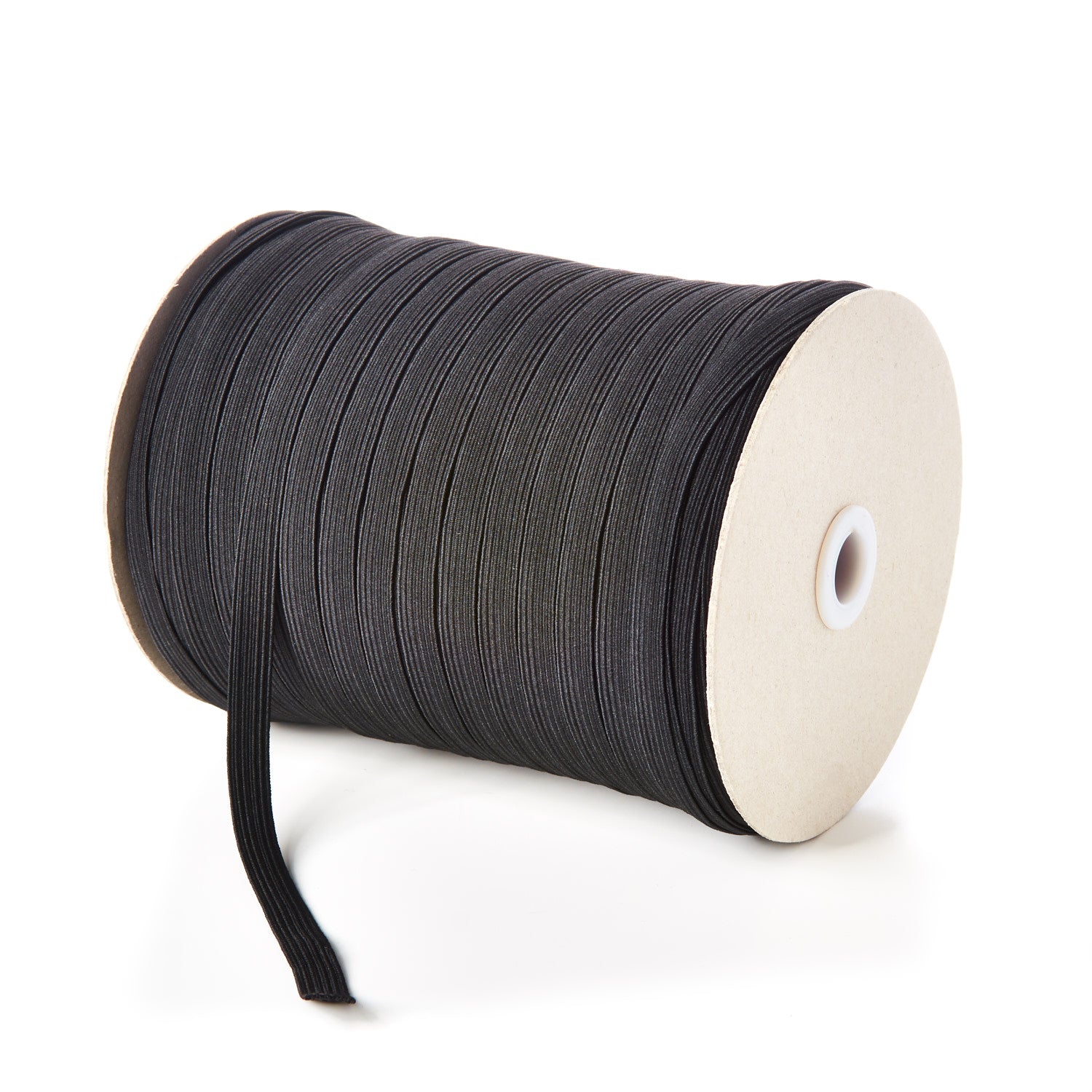 Black 12 Cord Elastic - 10mm wide - Sold in Half Meters