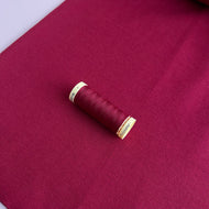 REMNANT 0.50 metre - Bordeaux Organic Tubular Cuff Ribbing