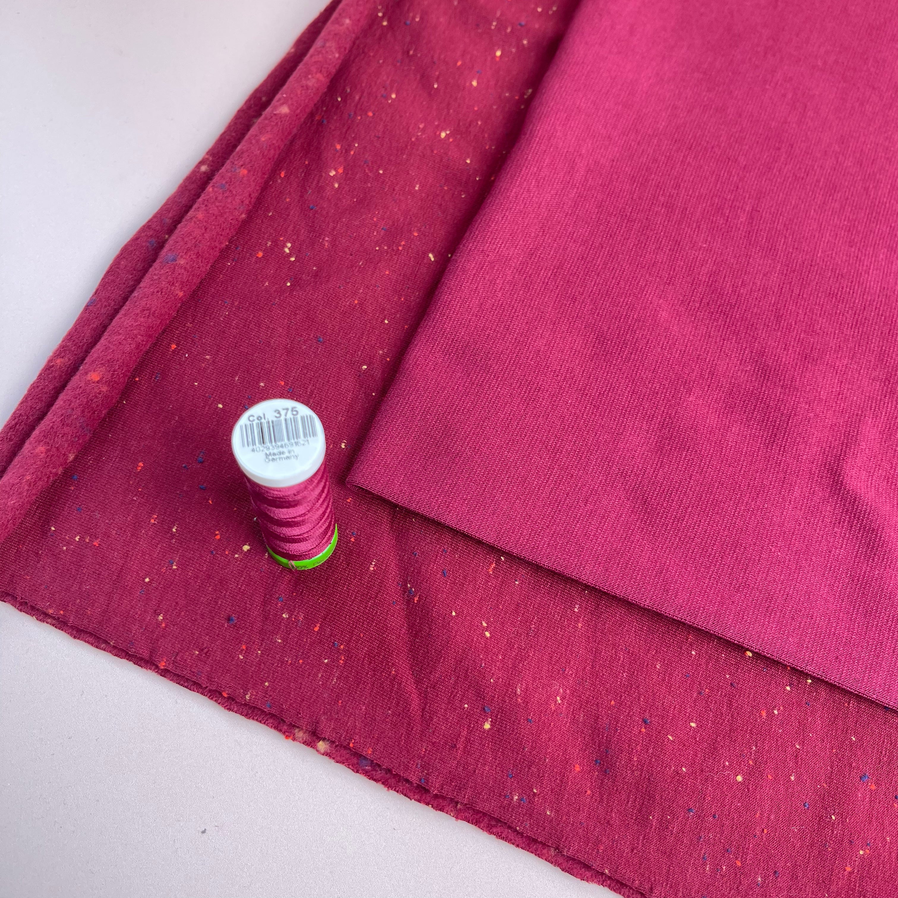 Berry Tubular Cuff Ribbing Fabric