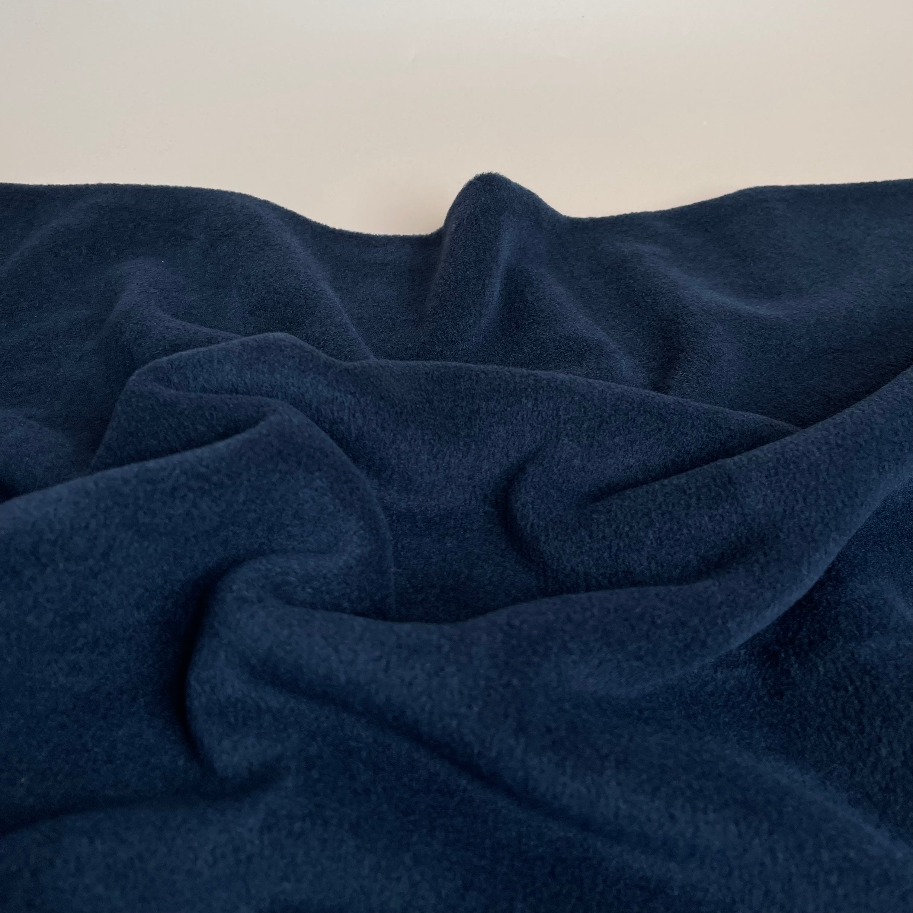 REMNANT 0.47 Metre - Cuddle - Ultra Soft Viscose Fleece in Navy