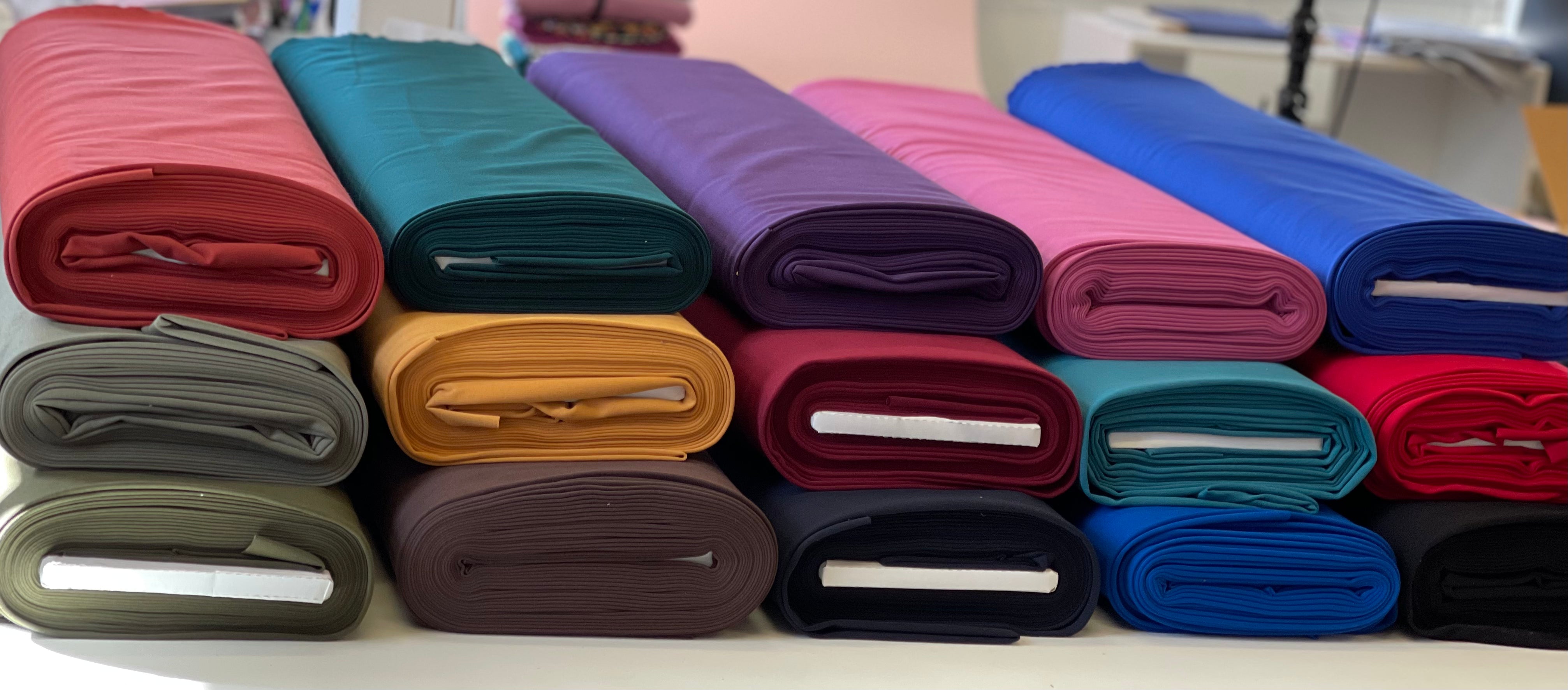 Magenta Haze Viscose Ponte Roma Double Knit Fabric