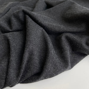 Allure Black Melange Soft Single Knit Fabric
