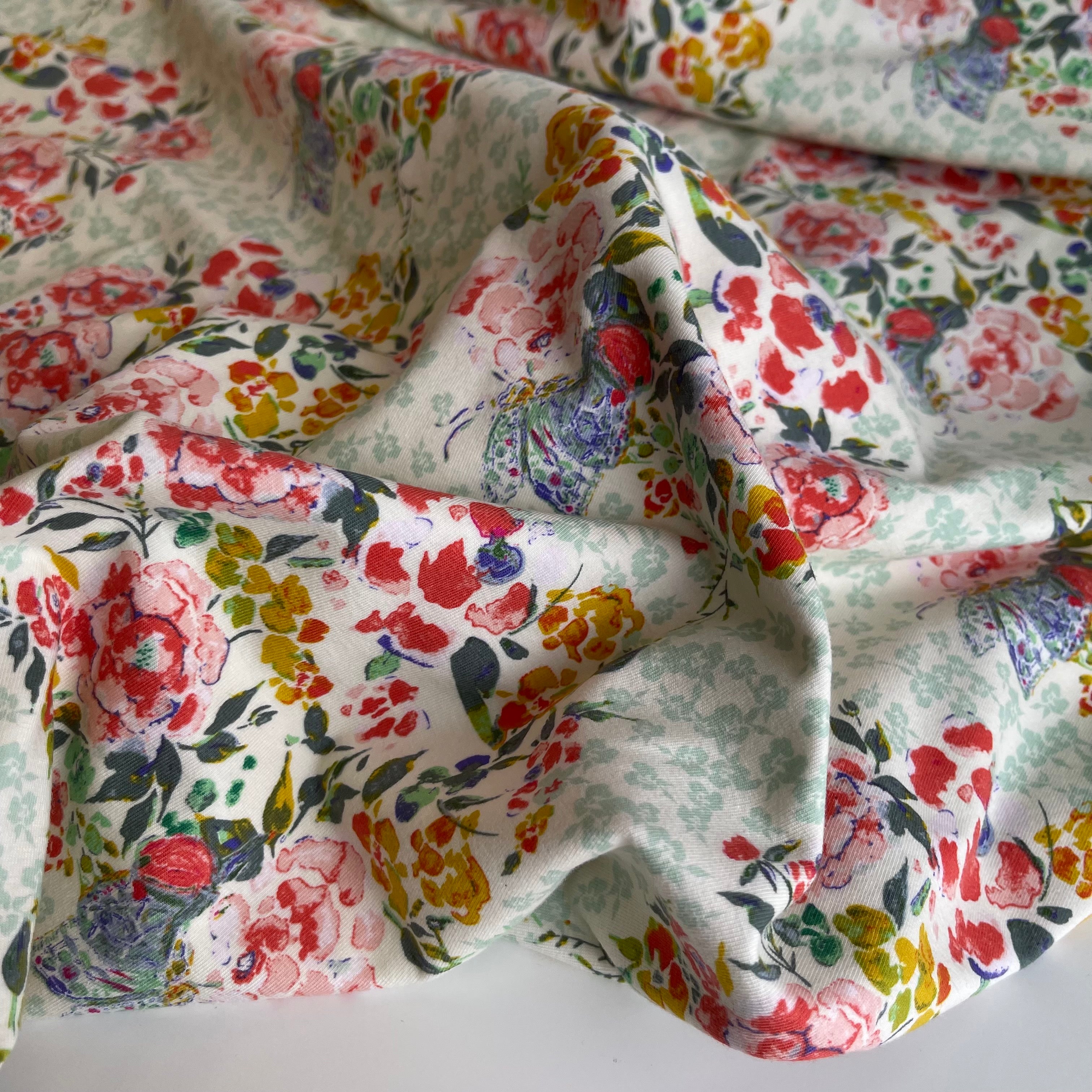 Art Gallery Fabrics - Jardin Delicate Cotton Jersey