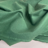 REMNANT 0.83 Metre - Sorona Linen in Mountain Green - New Eco Linen Blend Fabric