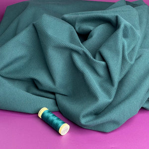 Cosy Cotton Ribbed Jersey - Dark Sea