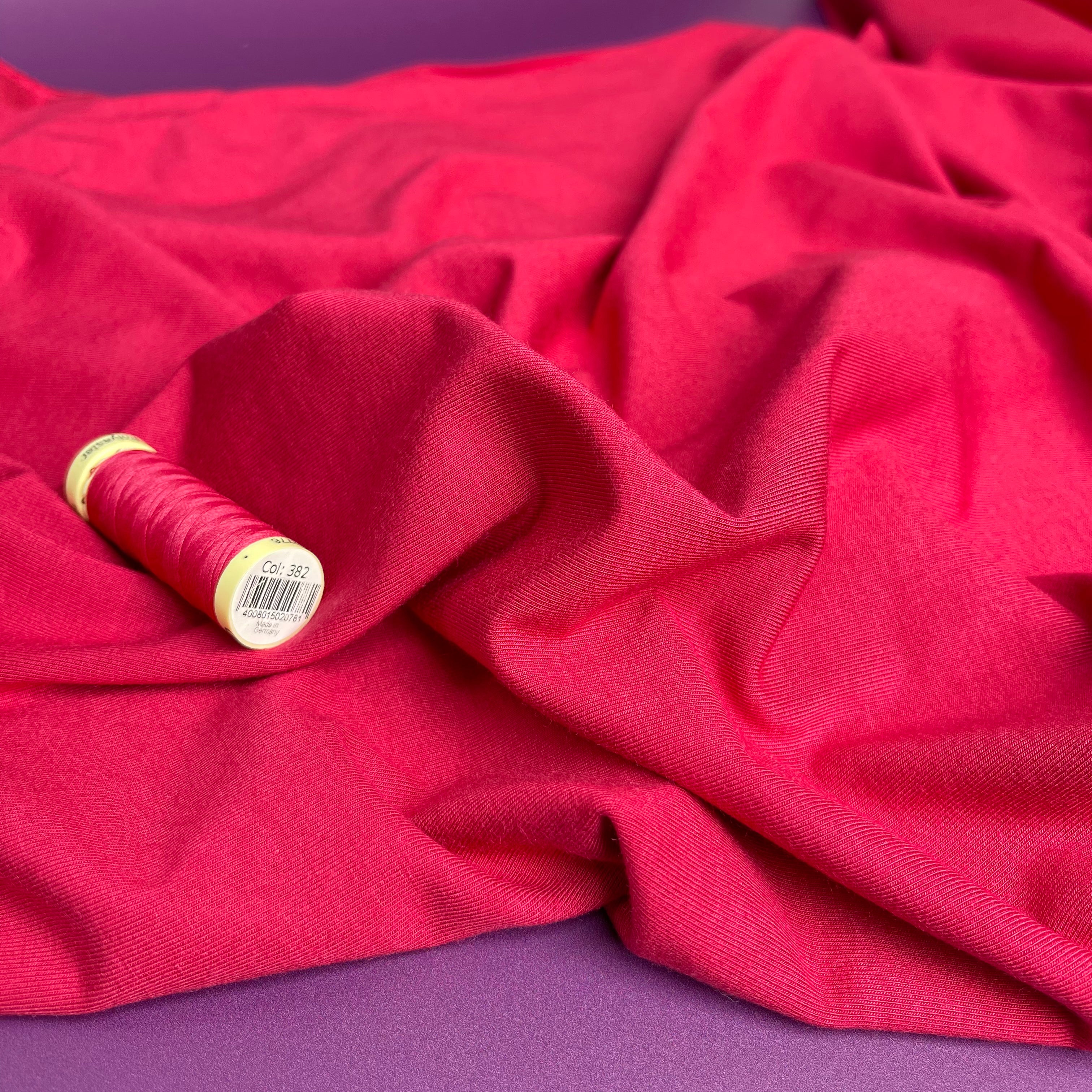Bliss Strawberry Jersey Fabric with TENCEL™ Modal Fibres