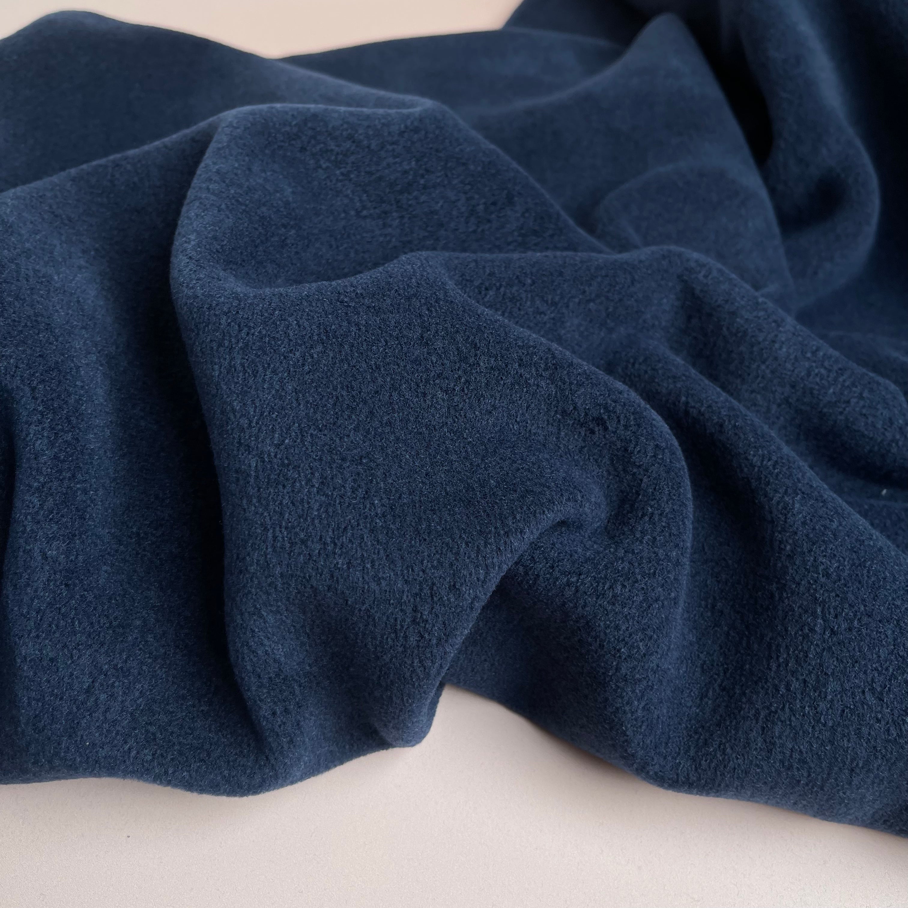 REMNANT 0.47 Metre - Cuddle - Ultra Soft Viscose Fleece in Navy