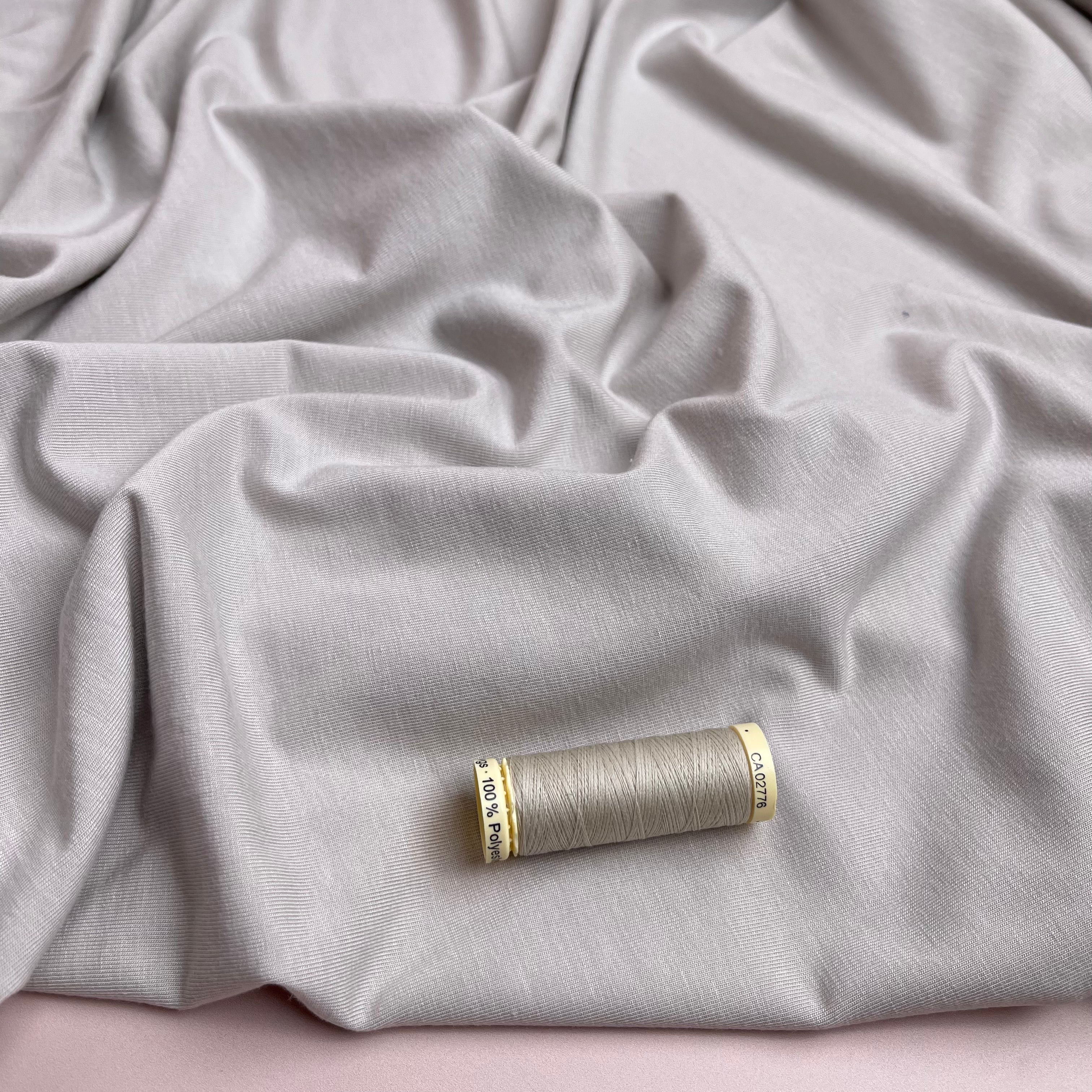 Lush in Mushroom Jersey Fabric with TENCEL™ Lyocell Fibres