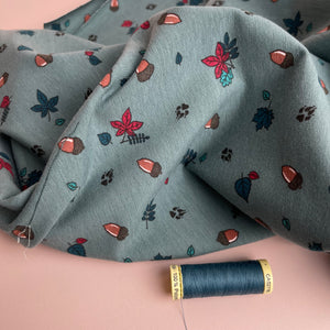 Acorns Teal Cotton Jersey