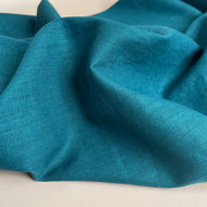 Breeze Deep Lagoon - Enzyme Washed Linen Cotton Fabric