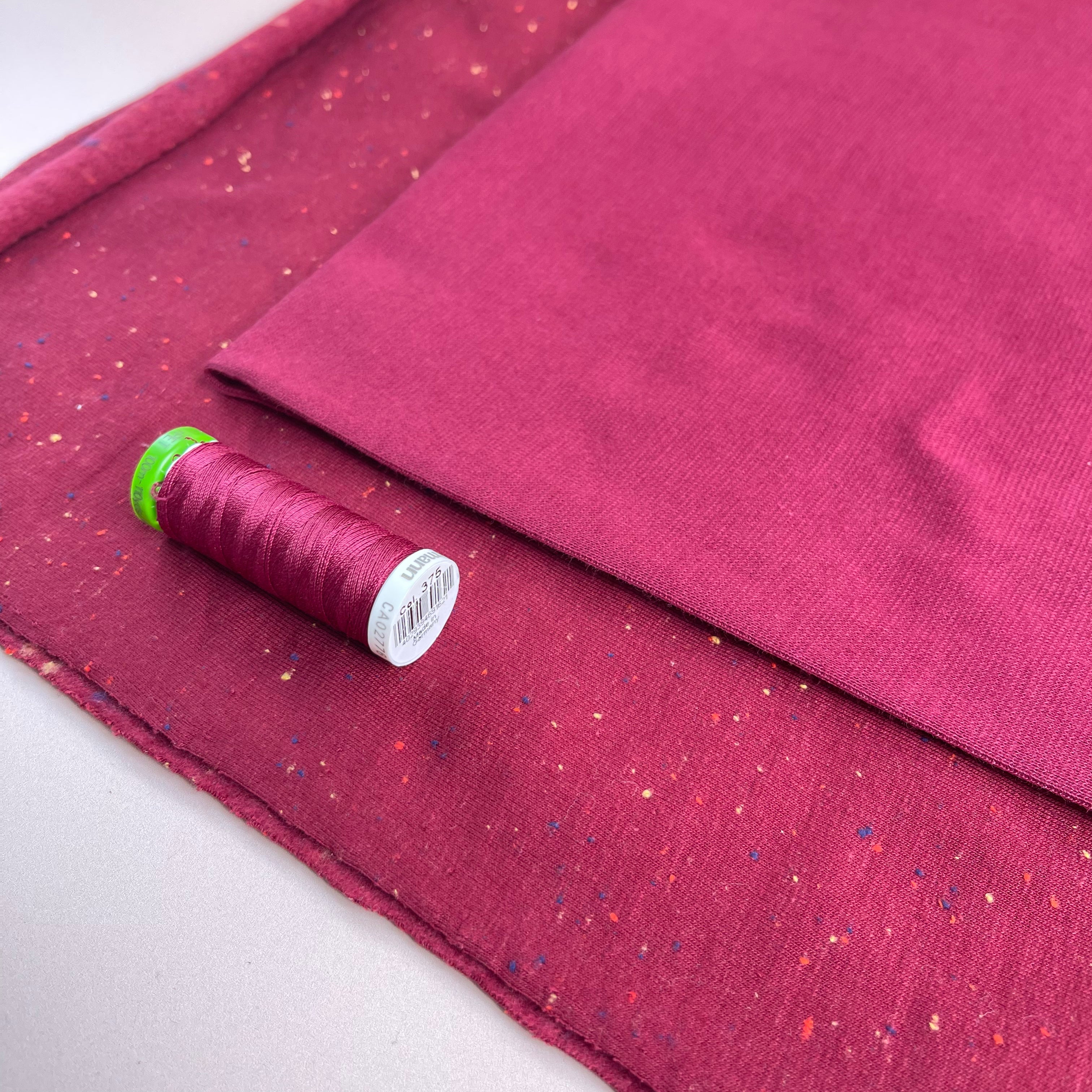 Berry Tubular Cuff Ribbing Fabric