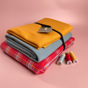Limited Edition - Luxury Eco Pyjama Kit with Strawberry Red Cotton Flannel