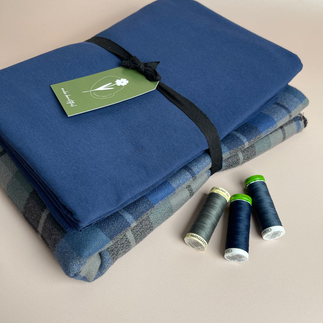 Limited Edition - Luxury Pyjama Kit with Shadow Cotton Flannel