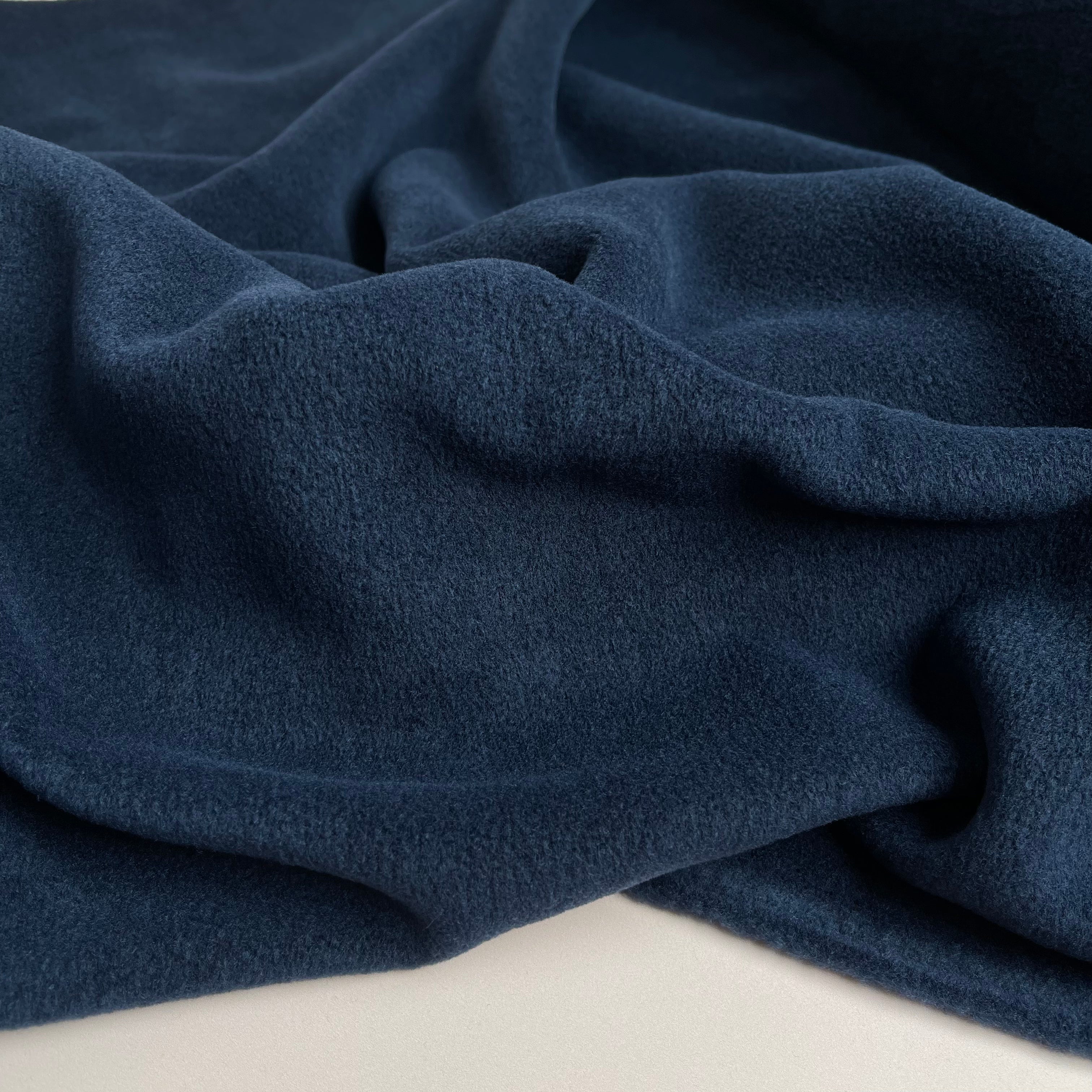 REMNANT 0.47 Metre - Cuddle - Ultra Soft Viscose Fleece in Navy