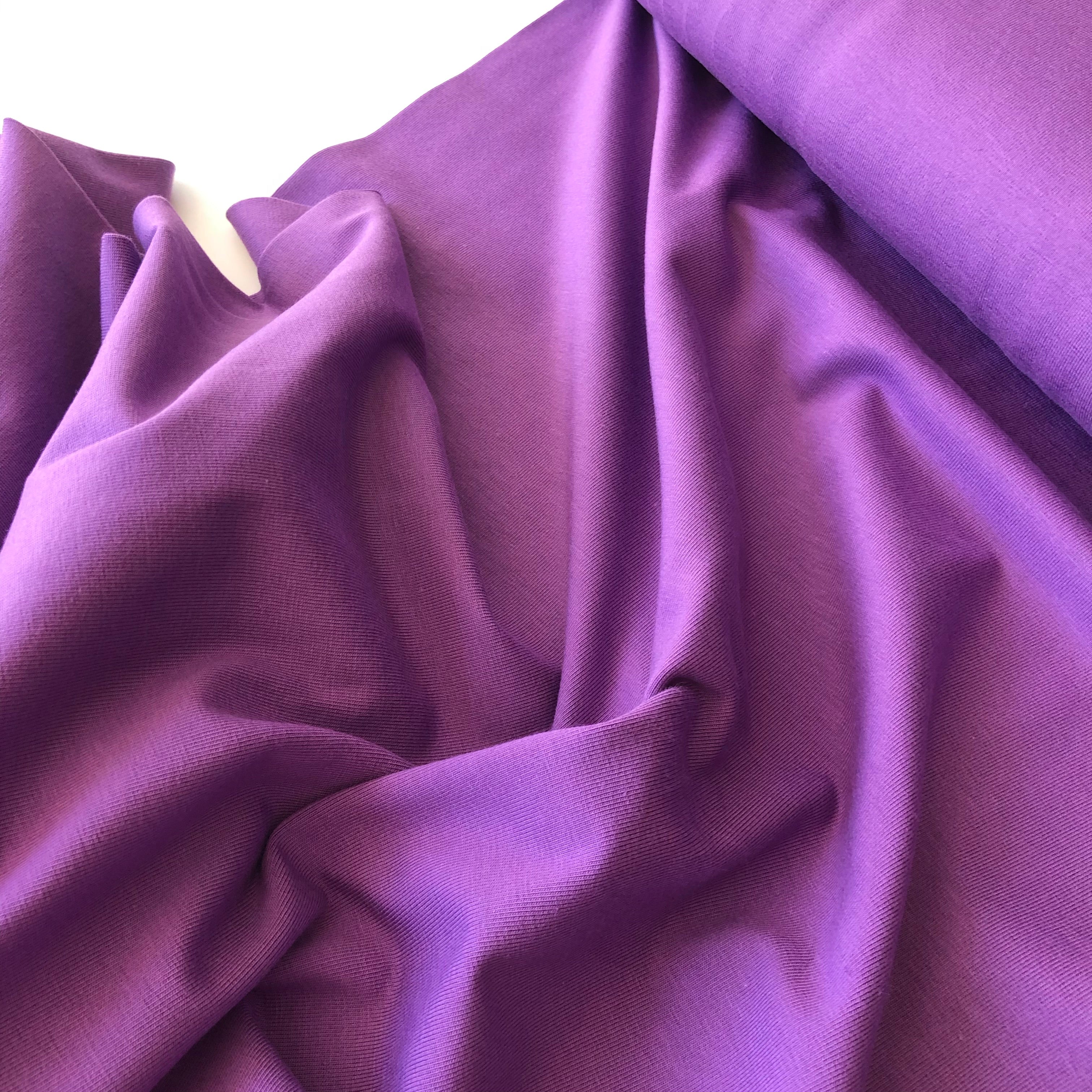 Essential Chic Purple Cotton Jersey Fabric
