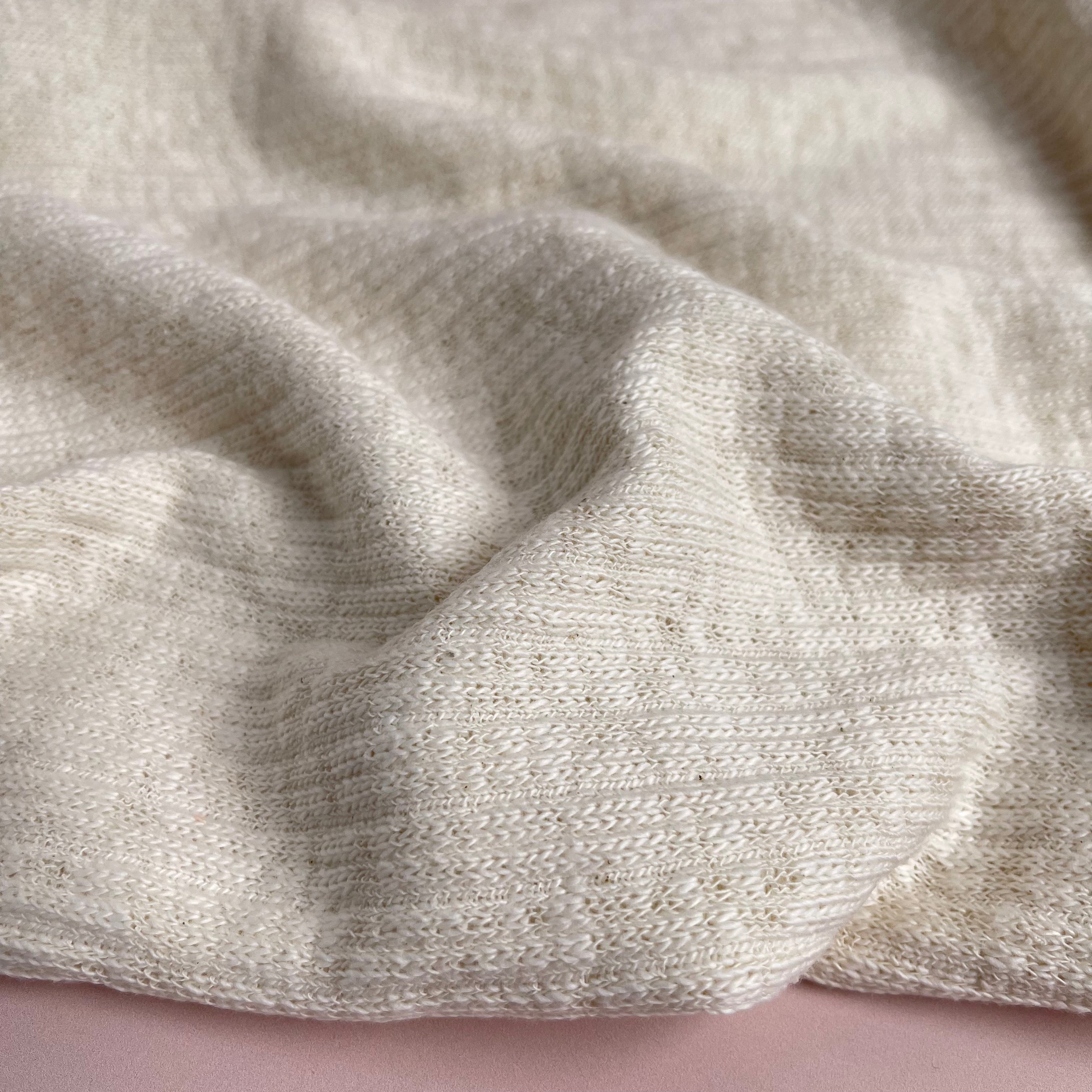 Natural Recycled Cotton Knit Fabric