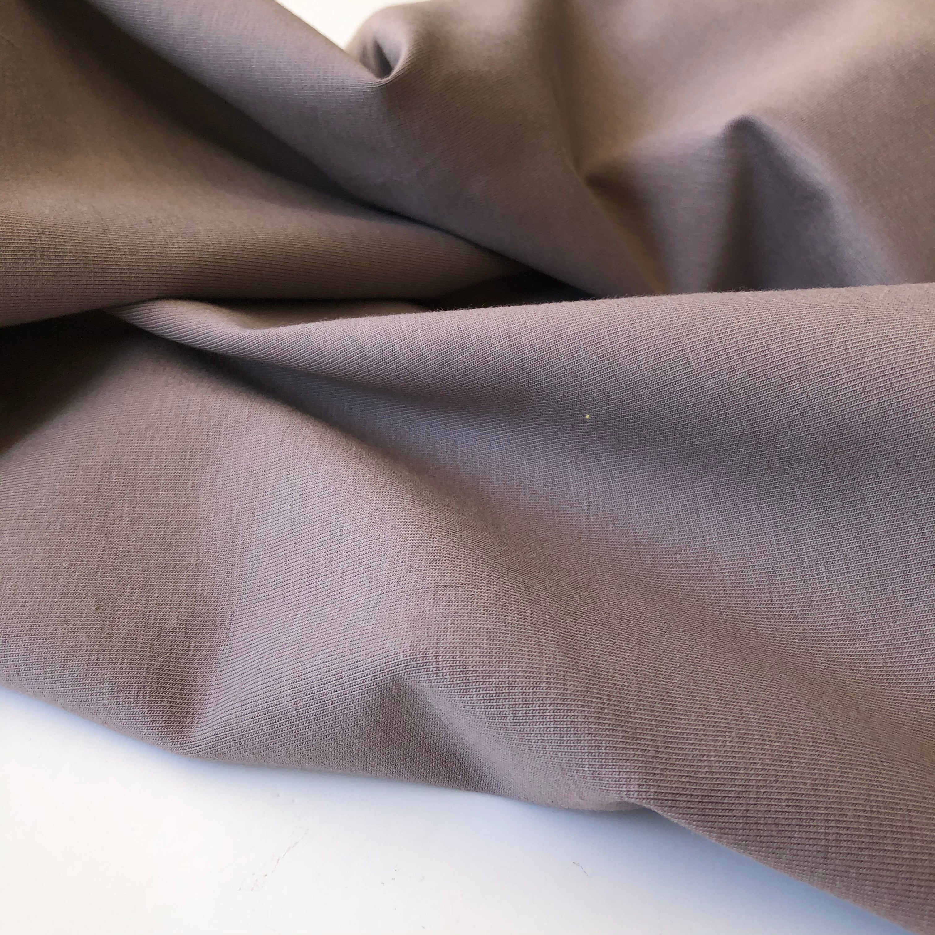 Essential Chic Smokey Mauve Cotton Jersey Fabric