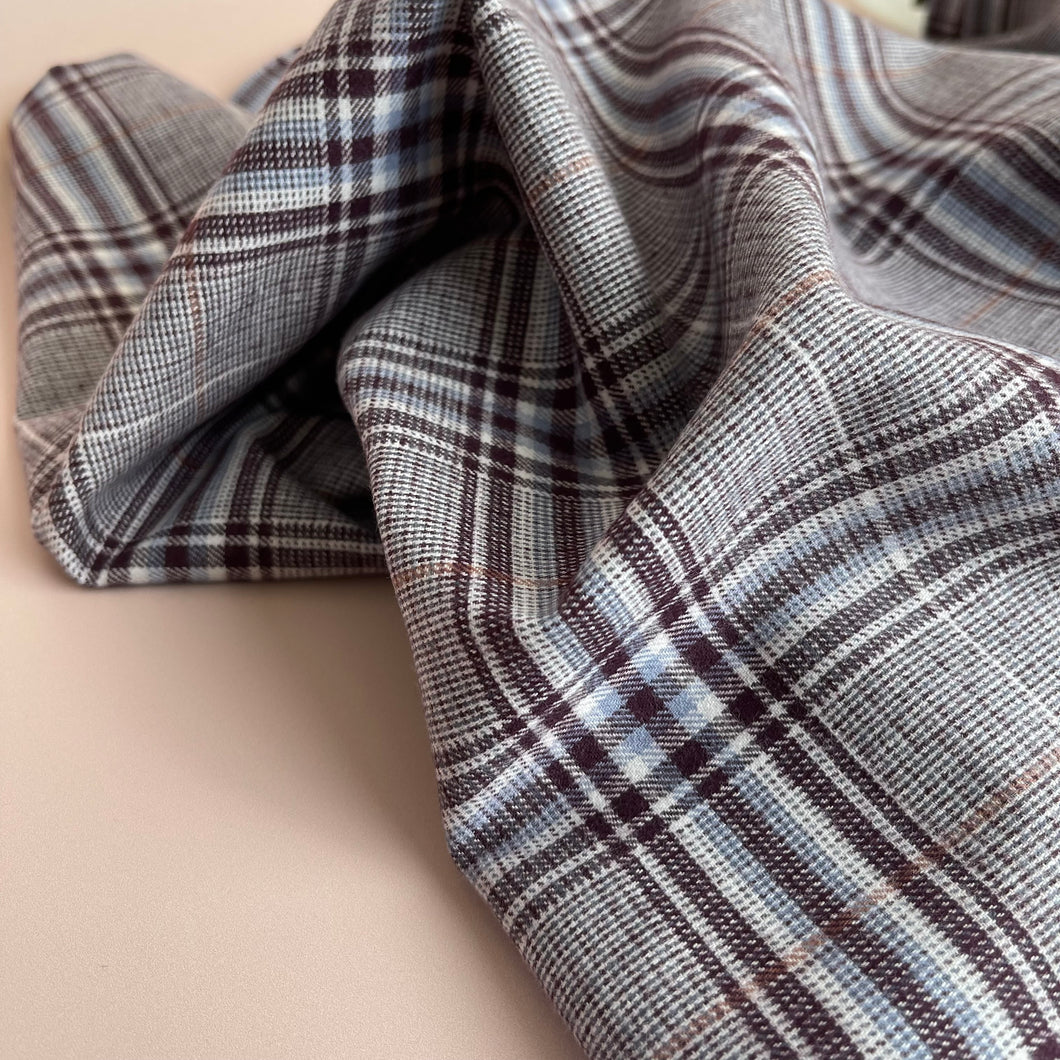 Highland Mauve Yarn Dyed Cotton Flannel