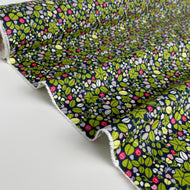 REMNANT 1.10 Metres - Ditsy Green Cotton Lawn Fabric